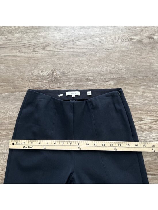 Vince Stitch Front Seamed Pants Womens Medium Navy Ankle Cropped - Picture 10 of 16